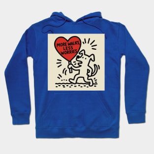Funny Keith Haring, dog Hoodie